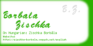 borbala zischka business card